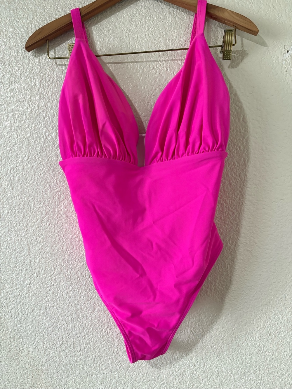 Girls' Hot Pink One-Piece Swimsuit - women